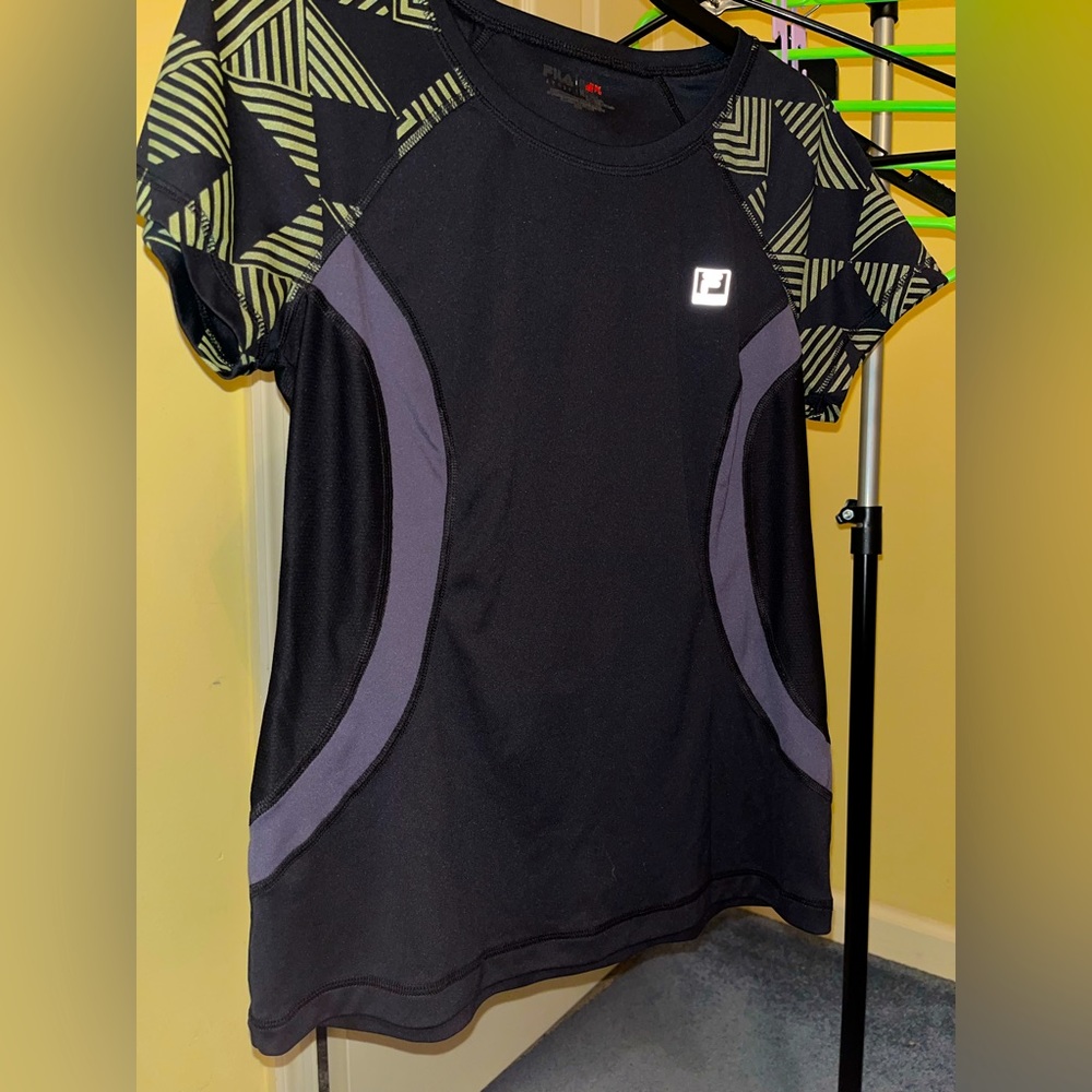 Fila Black Active Shirt- size Medium